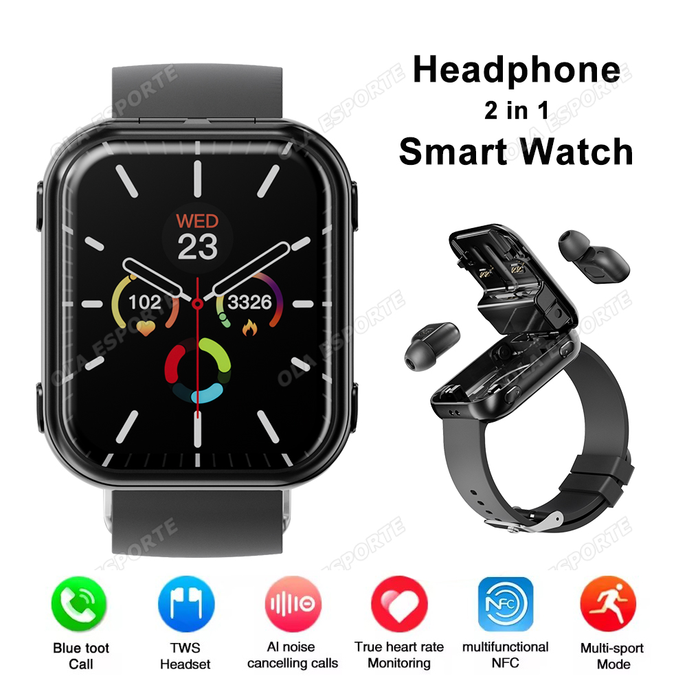 Sports Equipment In French - Reloj inteligente deportivo 2 en 1