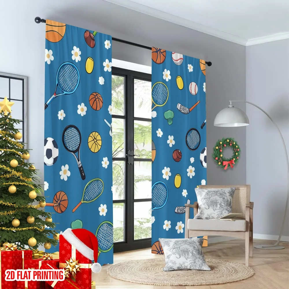 2 uds cortinas de impresión pl - Sports Equipment In French reseña y precio