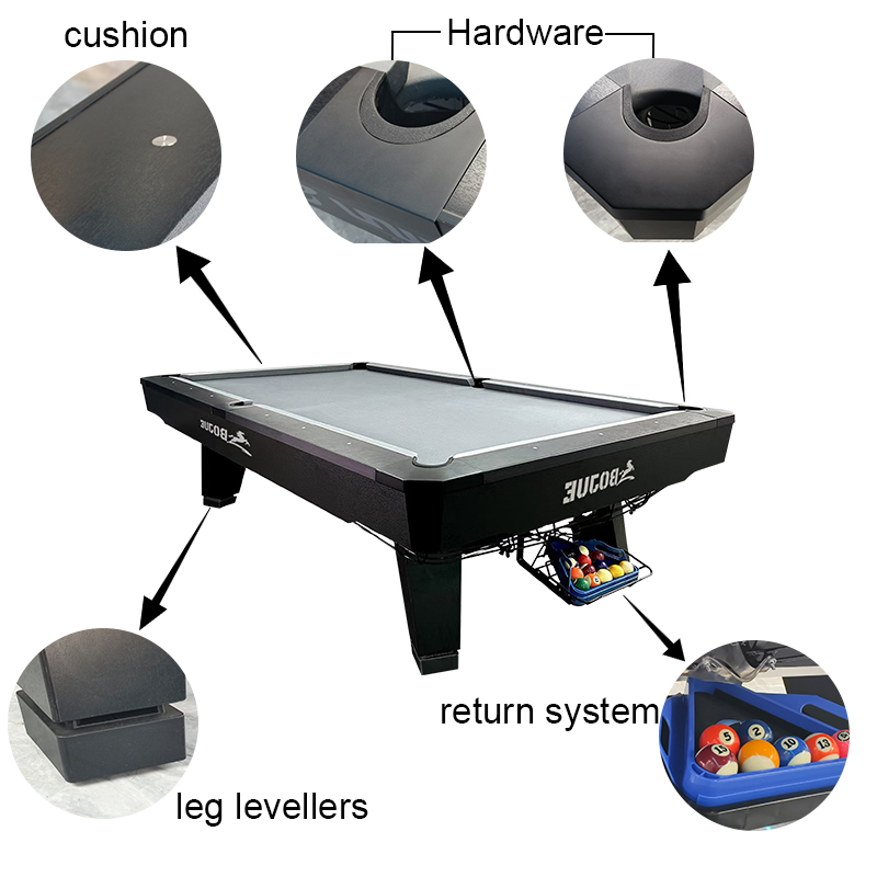 Mesa de Billar Comercial de 9  - Sports Equipment In French reseña y precio